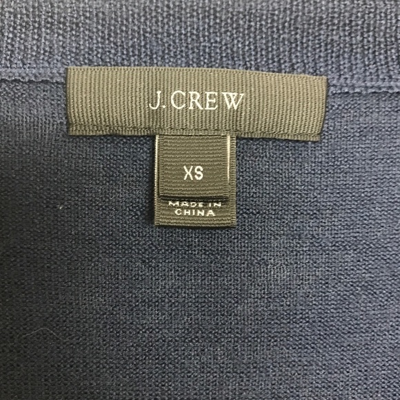 J. Crew Drawstring Sleeve V-Neck Wool Sweater XS - Picture 7 of 8